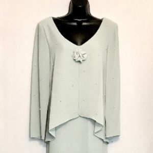 Light Moss Green Formal Gown   VS375